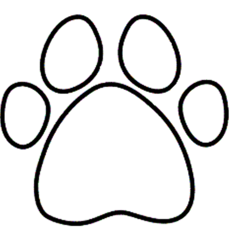 Wildcat Paw Print Clip Art