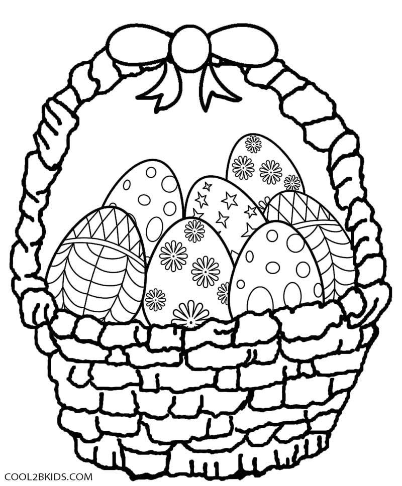 Easter Basket Coloring ClipArt Best
