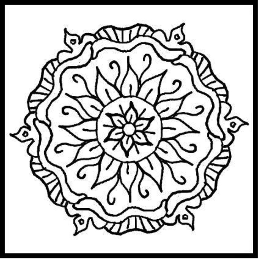 Black And White Coloring Pages Of Designs - Google Twit