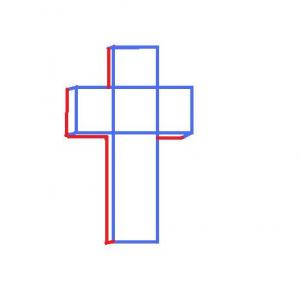 How to Draw a 3D Cross, Step by Step, Submiting Tutorials, Drawing ...