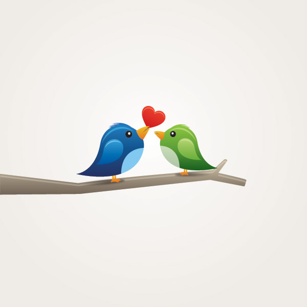 love birds graphic Gallery