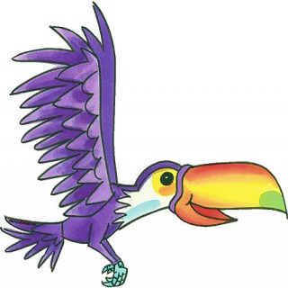Flying Bird Flying Bird Cartoon Stock Illustration Cartoon Bird ...