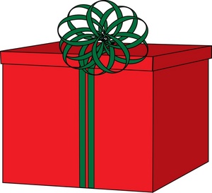 Free christmas gift box clipart