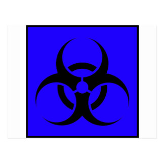 Blue Biohazard Symbol Cards | Zazzle