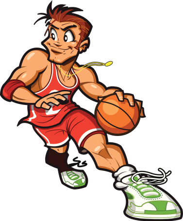 A Of A Basketball Court Cartoon Clip Art, Vector Images ...