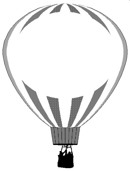 Hot Air Balloon Clip Art Outline - Free Clipart Images