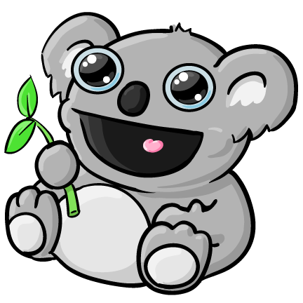 Koala Cartoon Clipart