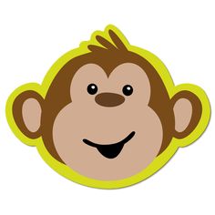 Cute Monkey Face Clipart