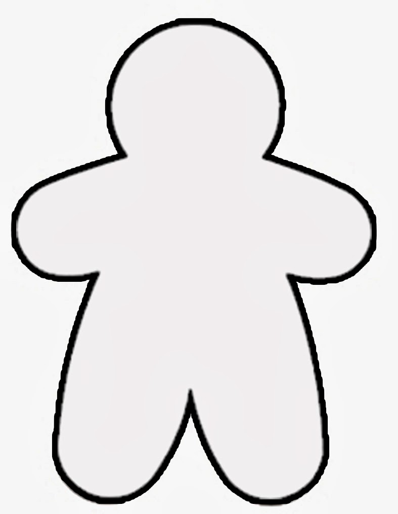 clip art gingerbread man outline - photo #14