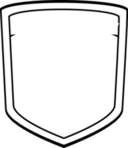 Blank shield clipart