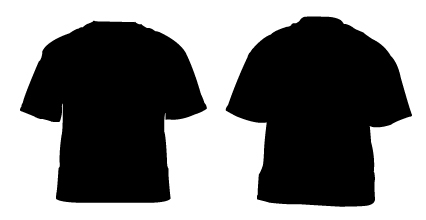 Black Plain Shirt Front And Back - ClipArt Best