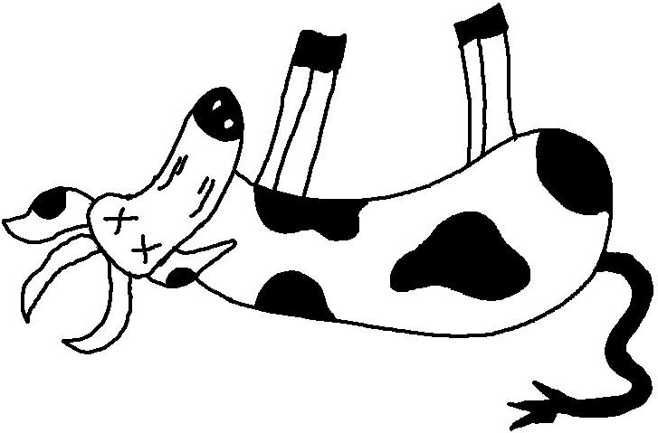 Dead Cow Cartoon | Free Download Clip Art | Free Clip Art | on ...