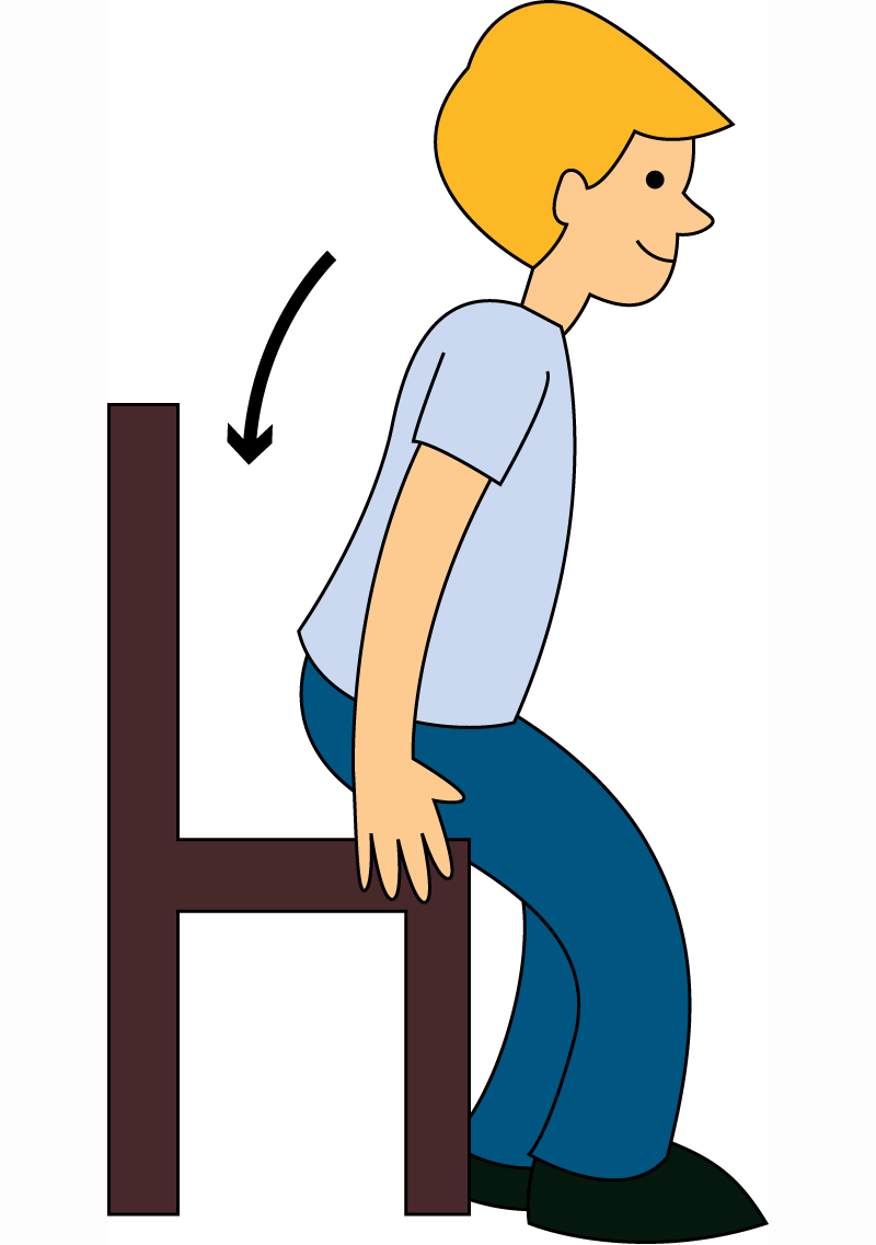 Sit down clip art