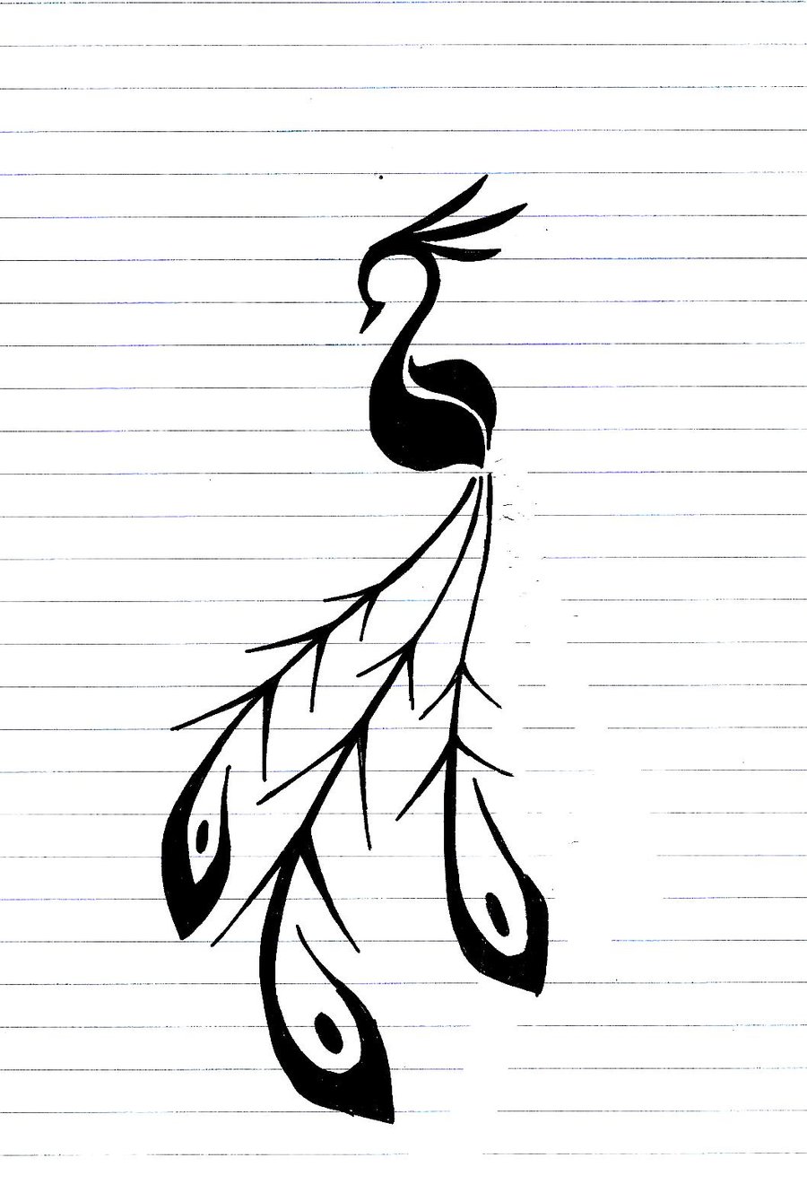 Simple Peacock Feather Design - Free Clipart Images