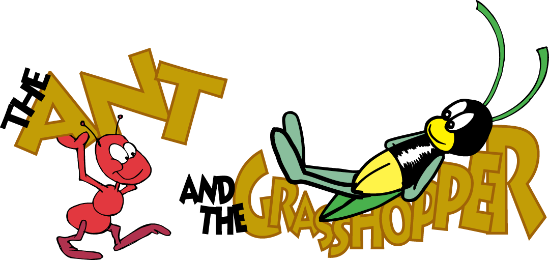 The ant and the grasshopper clipart