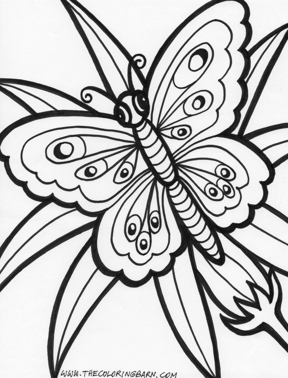 Coloring Flower Pictures. flower coloring pages kids flower ...