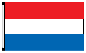 4' x 6' Red White Blue 3-Stripe Horizontal Flag