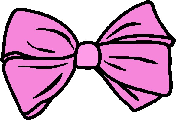 Pink hair bow clip art - ClipartFox