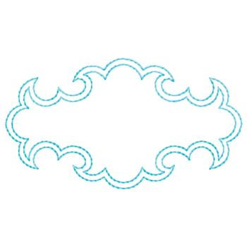 Outlines(Gunold) Embroidery Design: Scroll Outline Border from Gunold