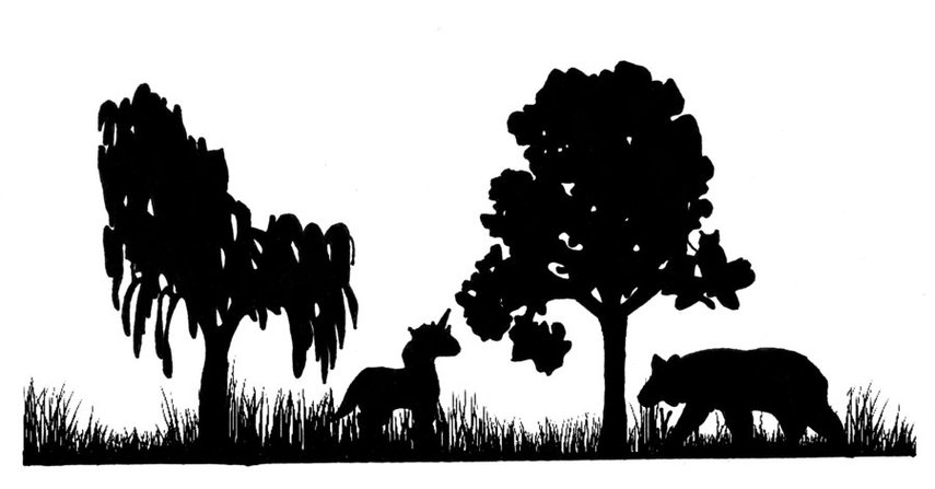 Clipart forest silhouette