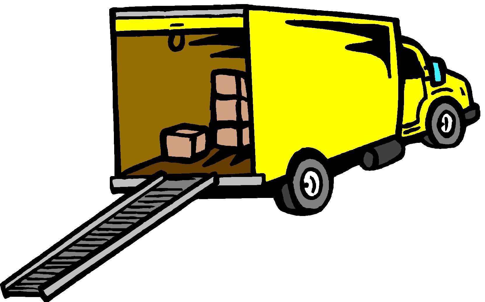 Moving truck clipart free