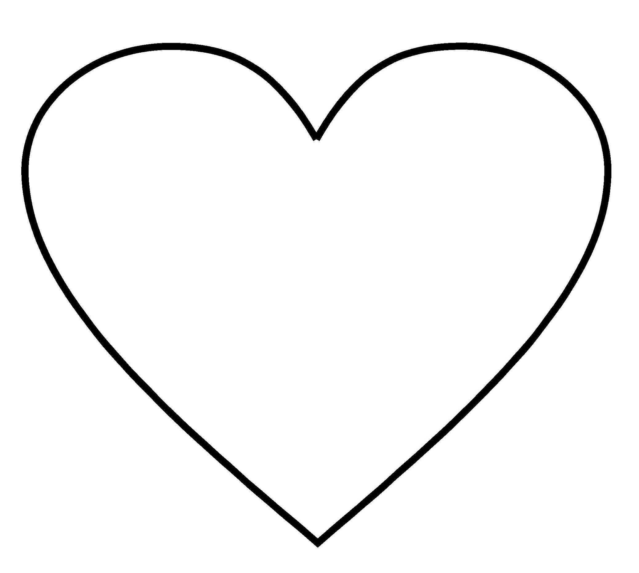 30 Free Heart Templates to Print, Color or Cut Out