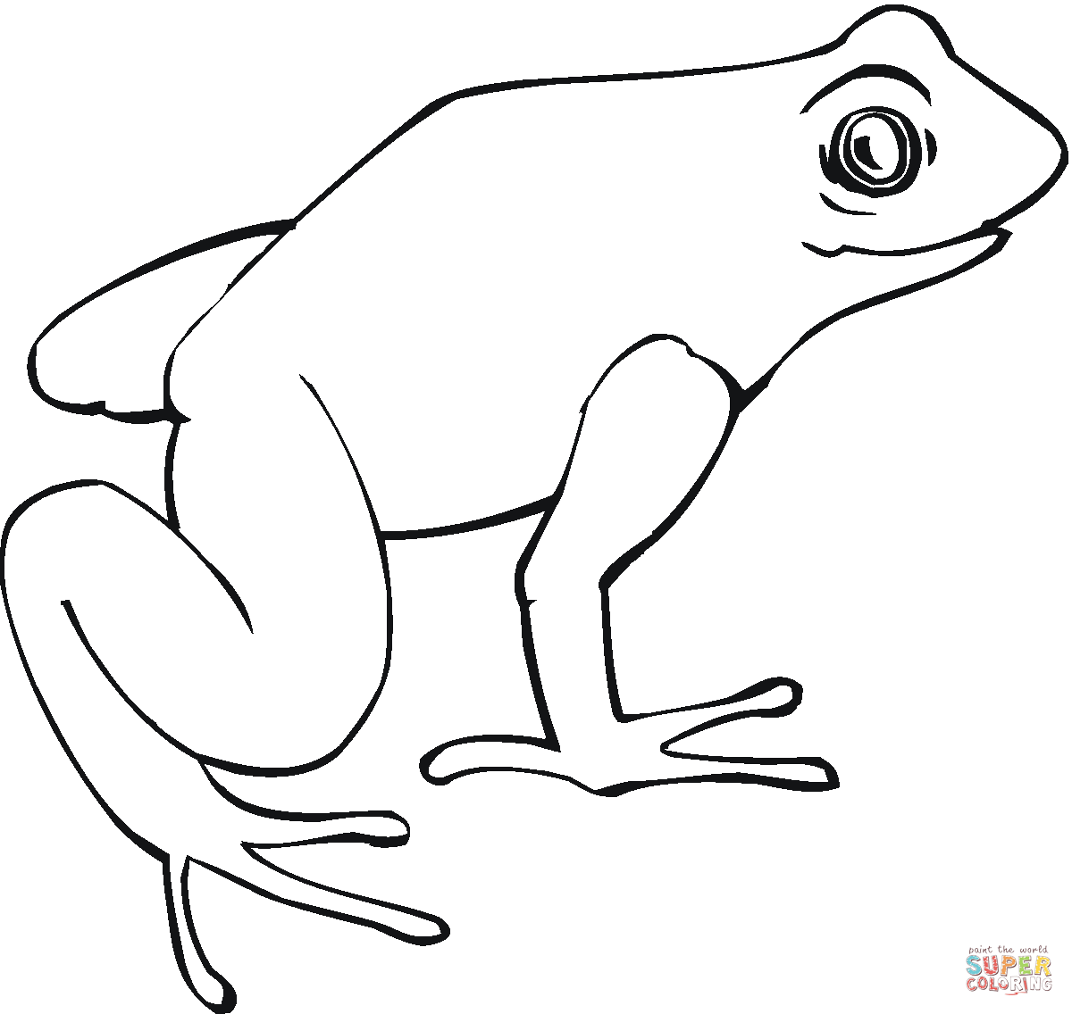 Cute Frog Coloring Page   ClipArt Best