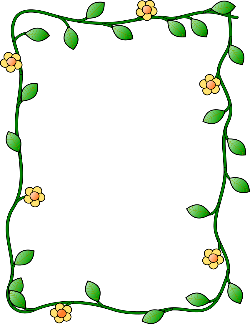Flower frame clipart