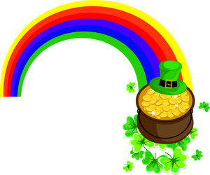 Pot Of Gold Clipart Image - Pot of Gold at the End of the Rainbow