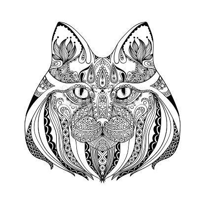 Abstract Catornate Isolated Vector Illustration stock vector art ...