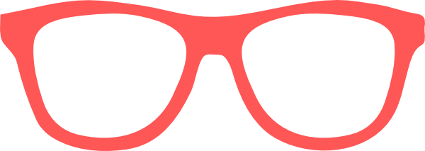 Star glasses template clipart
