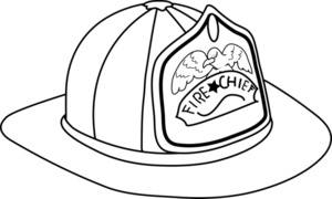 Fireman Hat Coloring Pages - Coloring Pages