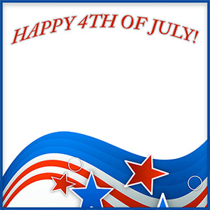 Happy 4th of July Borders - Free 4th of July Border Clip Art