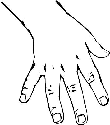 Drawing Open Hand - ClipArt Best