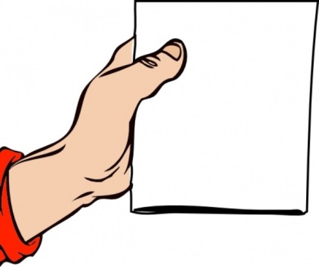 Hand Holding Brochure clip art | Download free Vector