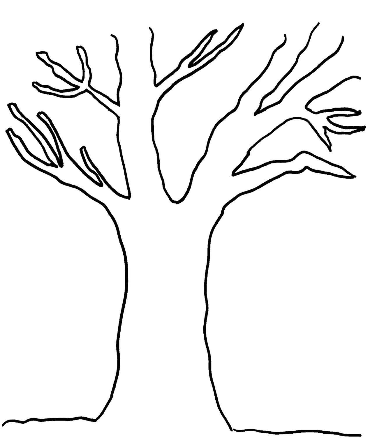 clip art of tree with no leaves - photo #32