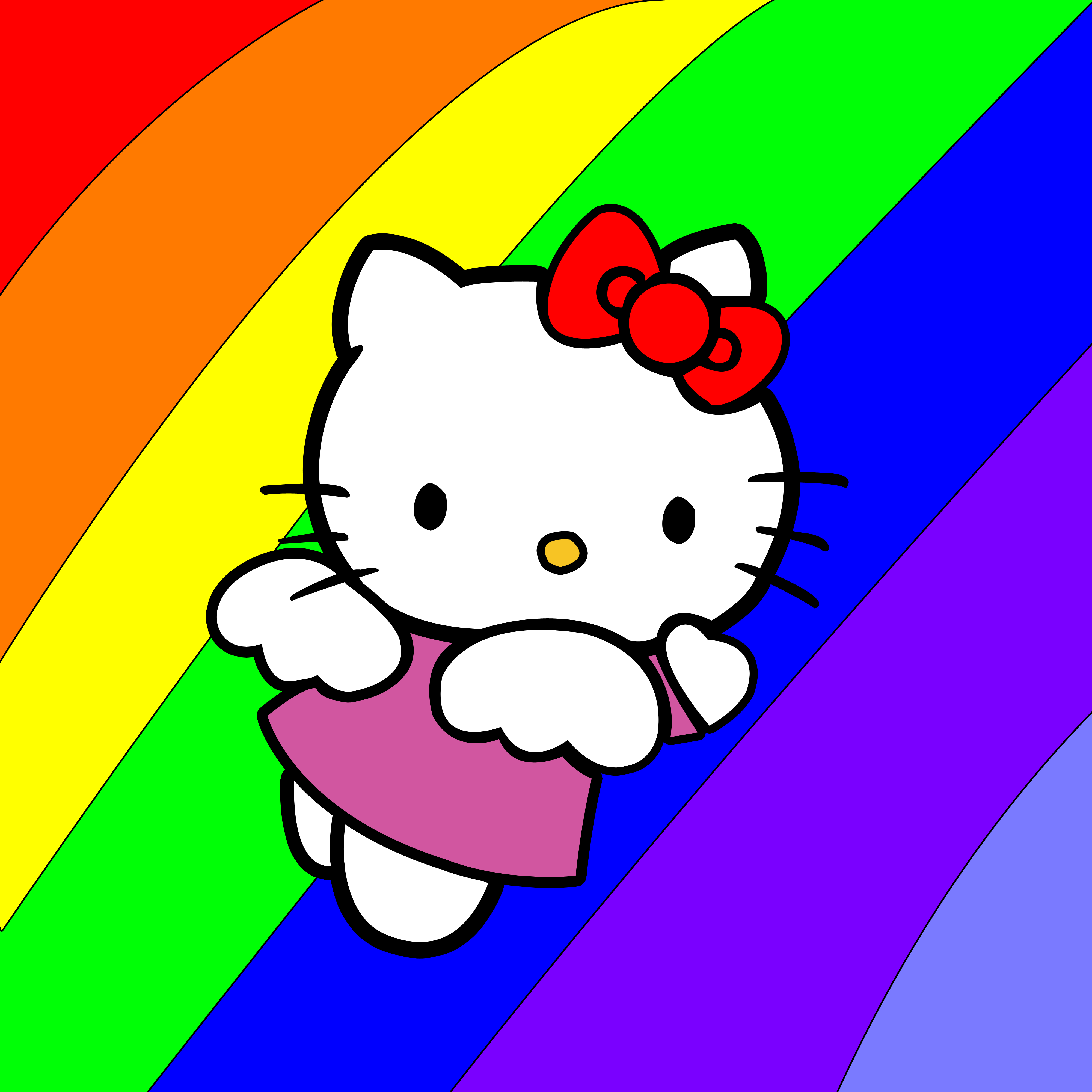 Hello Kitty Vectorial Vector Miscel Neos Vectores Gratis Para Su