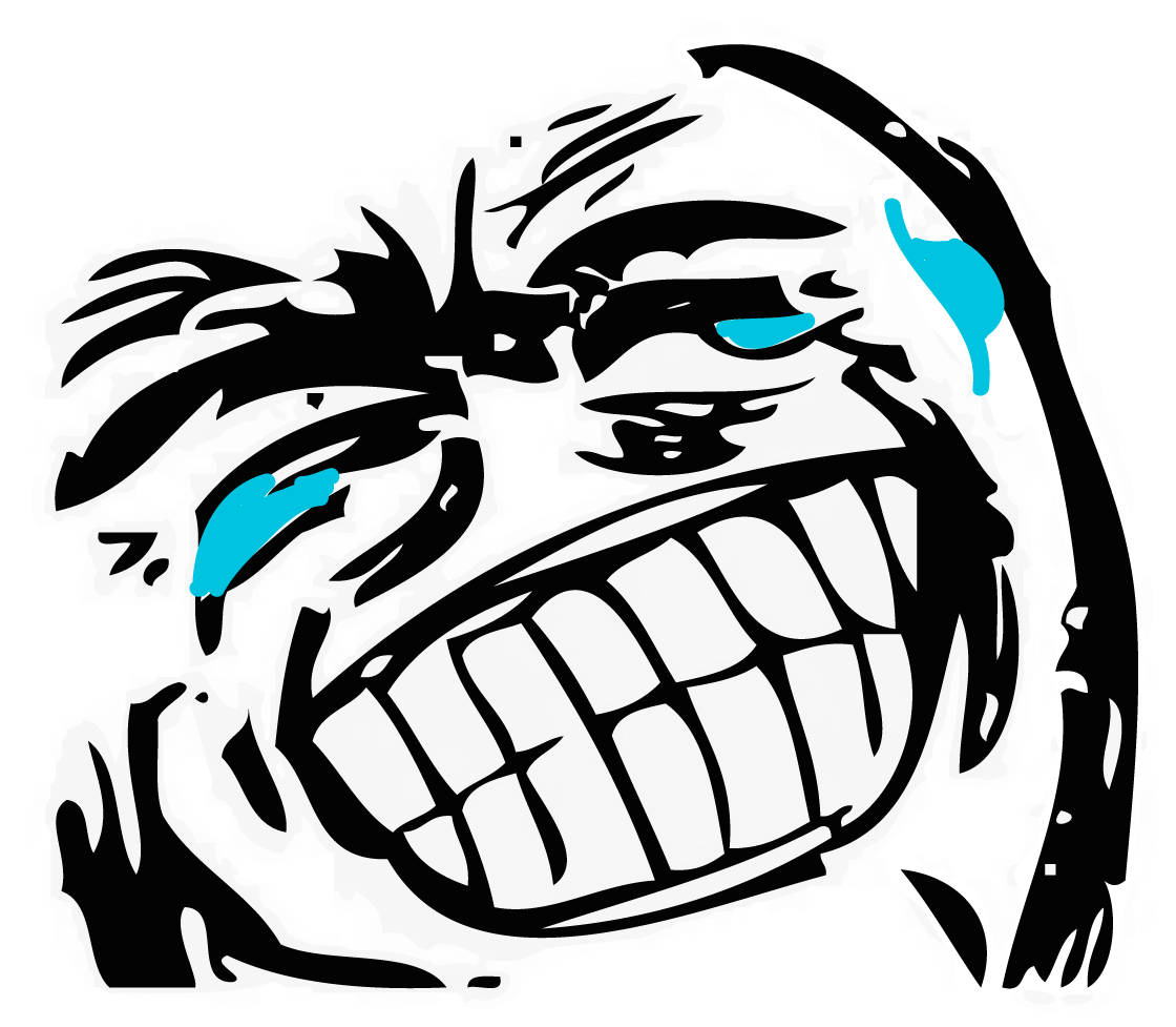 Grin face meme on All The Rage Faces!