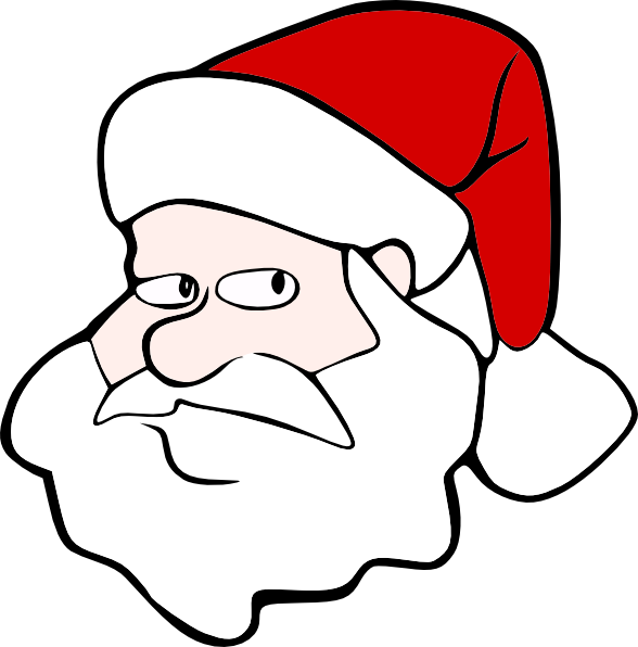 Santa 2 clip art - vector clip art online, royalty free & public ...