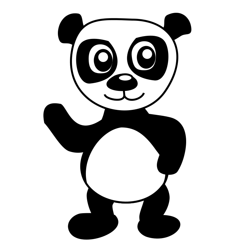 clipart panda winter - photo #11