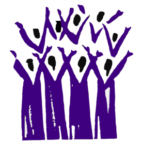 Choir In Purple clip art - vector clip art online, royalty free ...