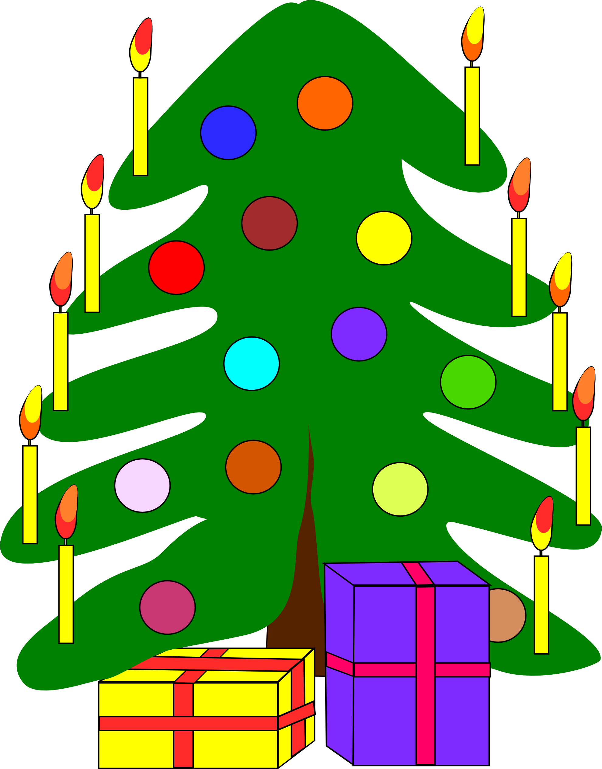 Clip Art: machovka christmas tree scalable ...