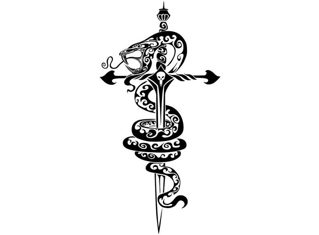 Tribal Snake Amp Sword Tattoo Tabatha - Free Download Tattoo ...