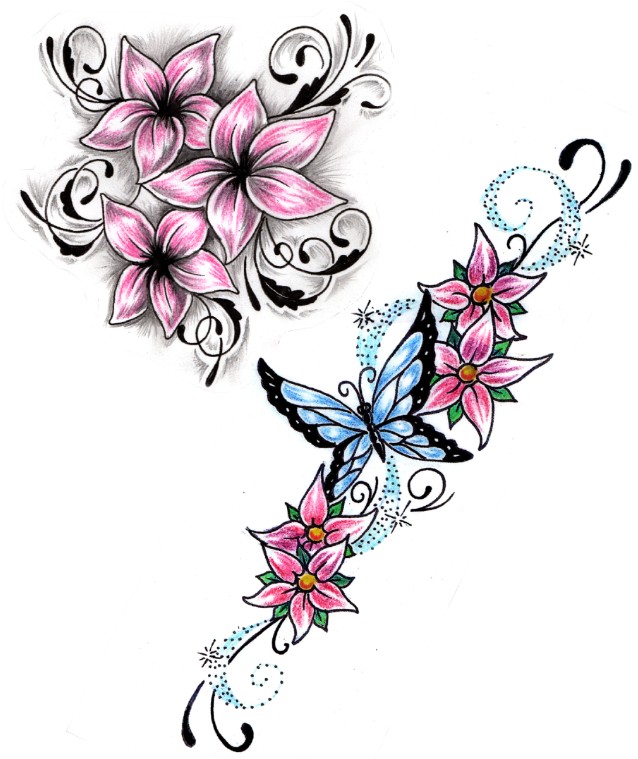 flower quarter sleeve tattoo designs