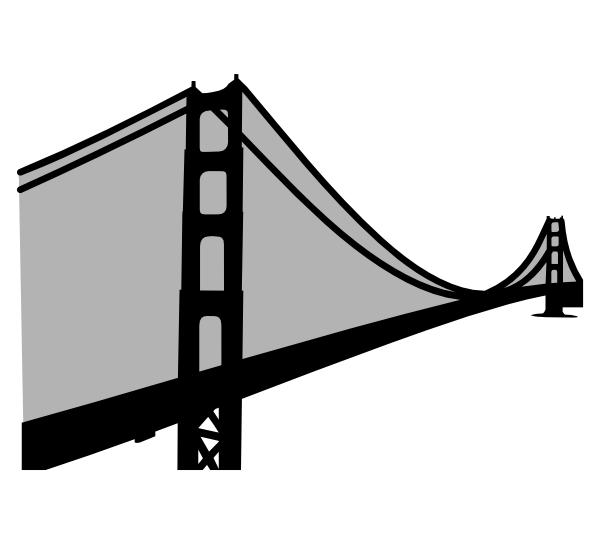 Golden Gate Bridge silhouette | Images By Heather M's Blog
