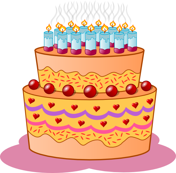Birthday Cake Clip art - Art - Download vector clip art online