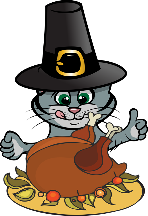 cat thanksgiving clip art - photo #1