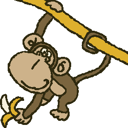 Monkey / Chimpanzee clipart images, icons < Free graphics