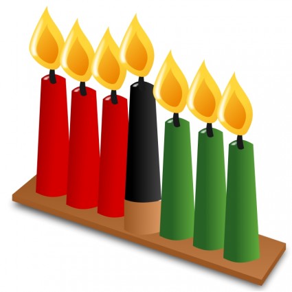Kwanzaa Kinara Candles clip art Vector clip art - Free vector for ...