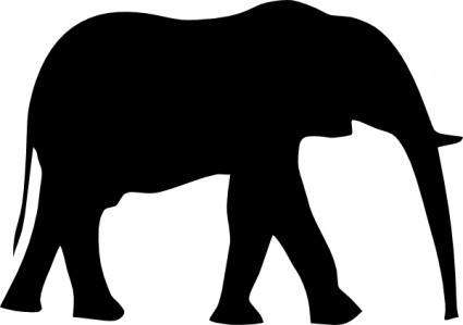 Elephant Silhouet clip art - Download free Other vectors
